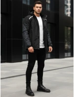 Pánská lyžařská bunda černá Dstreet TX5127