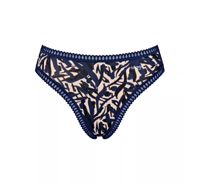 Dámské kalhotky GO Crush High leg C3P - BLUE - modré M008 - SLOGGI