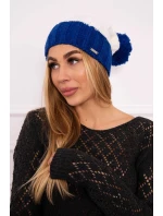 Paris fleecová čepice K212 ecru+chabra