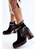 Dámské kožené kozačky model 21602024 Černé - Maciejka