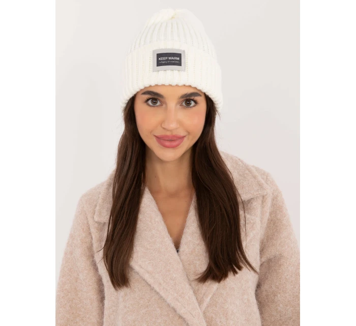 Čepice JK CZ model 20527614 ecru - FPrice Čepice JK CZ model 20527614 ecru - FPrice