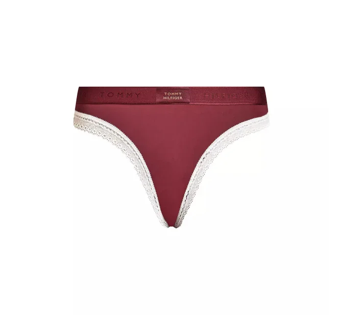 Dámské kalhotky BIKINI  UW0UW04813 VLP vínové - Tommy Hilfiger