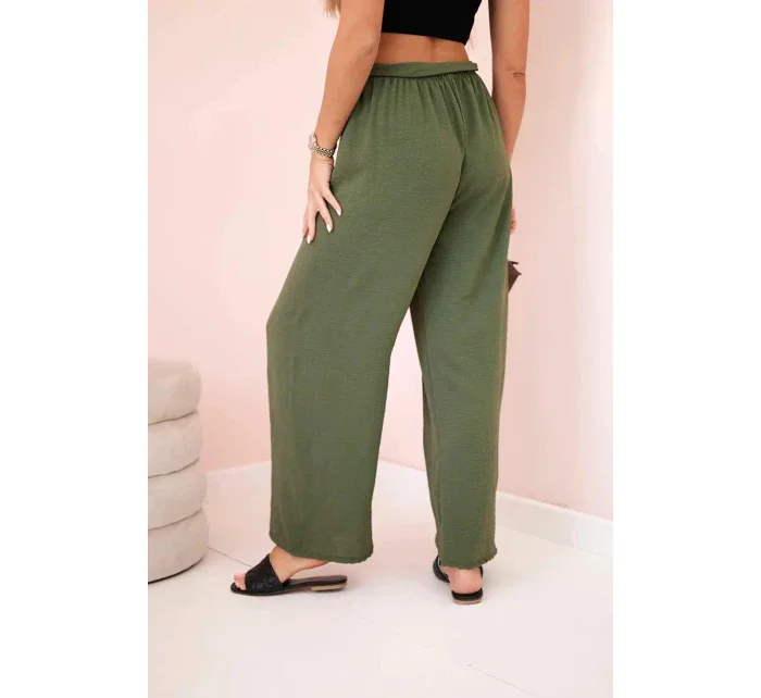 Dámské kalhoty model 21004324 khaki - Kesi