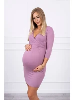 Přiléhavé šaty s průstřihem pod prsy tmavě růžové Přiléhavé šaty s průstřihem pod prsy tmavě růžové