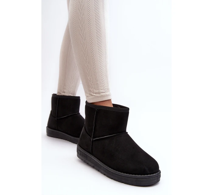 Dámské zimní boty s z kožešiny černé Big Star model 21637220 - Big Star Shoes