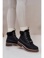 Zateplené dámské boty Big Star model 21669664 Černé - Big Star Shoes Zateplené dámské boty Big Star model 21669664 Černé - Big Star Shoes