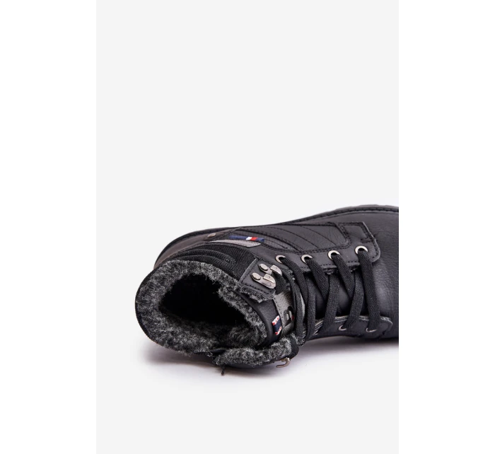 Zateplené pánské boty černé model 21673177 - Boto