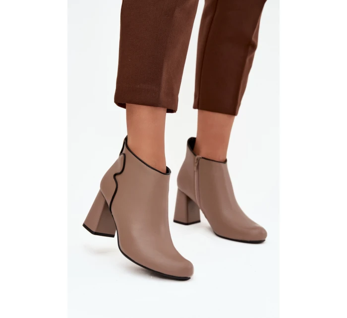 Boty na podpatku  model 222520 Step in style