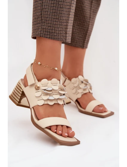 Sandály na podpatku model 225349 Step in style Sandály na podpatku model 225349 Step in style