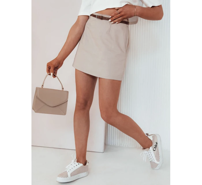 DANIZ béžová mini sukně FashionStreet CY0443