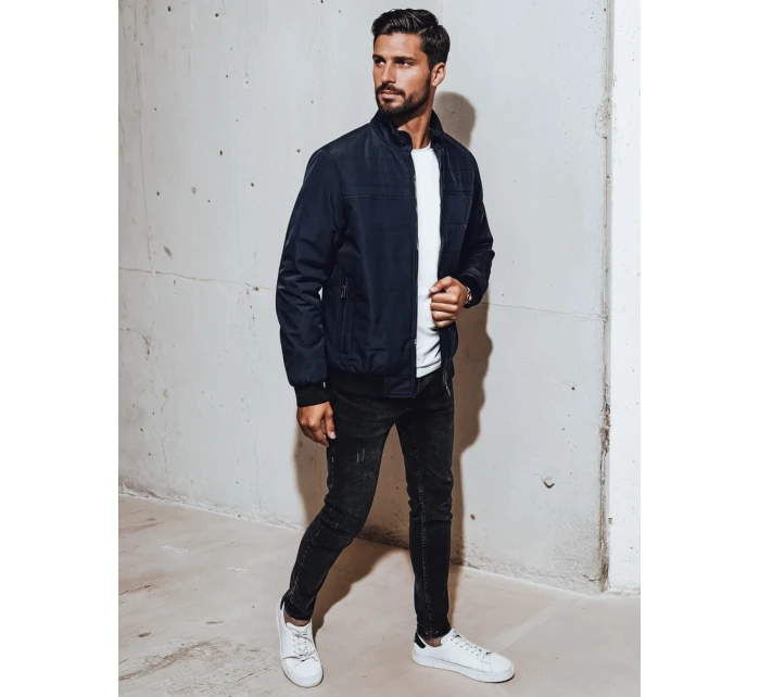 FashionStreet pánská tmavě modrá přechodná bunda TX5006 FashionStreet pánská tmavě modrá přechodná bunda TX5006