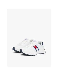 Tommy Hilfiger dámské šněrovací boty FLAG LOW CUT SNEAKERS T3X9-33877-1695X336-X336 WHITE/BLUE