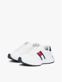 Tommy Hilfiger dámské šněrovací boty FLAG LOW CUT SNEAKERS T3X9-33877-1695X336-X336 WHITE/BLUE