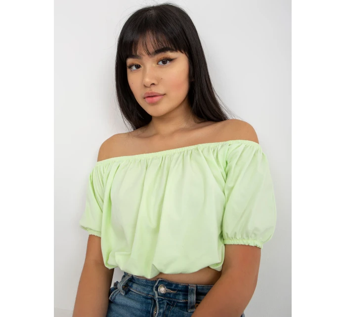 Dámská halenka EM BZ HS 20 257.40x mentolová - FPrice Dámská halenka EM BZ HS 20 257.40x mentolová - FPrice