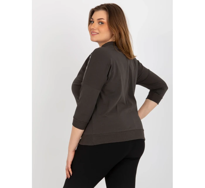 Dámská halenka RV BZ 8459.10X tmavá khaki - FPrice