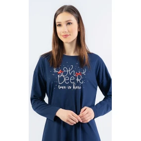 Dámská noční košile s dlouhým rukávem Oh deer