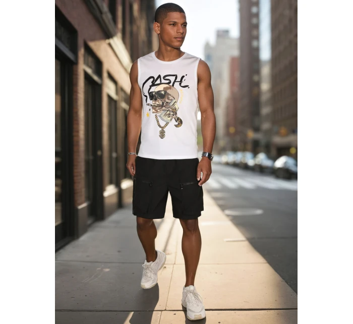 Pánské látkové bojové šortky černé FashionStreet SX2506