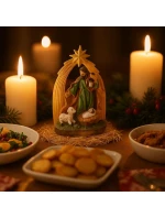 VÁNOČNÍ BETLÉM STÁJ SVATÁ RODINA 13CM JOSEF