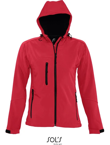 SOL'S Replay Women Dámská 3-vrstvá softshellová bunda s kapucí 25.6802 pepper red SOL'S Replay Women Dámská 3-vrstvá softshellová bunda s kapucí 25.6802 pepper red