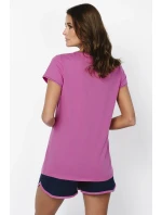 Italská móda Ontega curtailment barva: amarantová/modrá