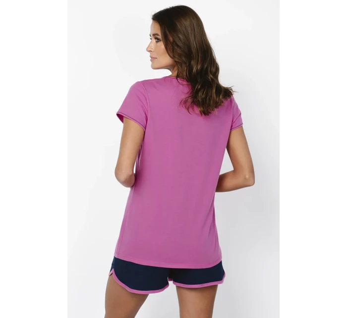 Italská móda Ontega curtailment barva: amarantová/modrá