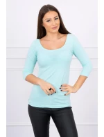 Halenka s kulatým výstřihem mint Halenka s kulatým výstřihem mint