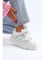 Tenisky S Masivní Platformou Modré Zazoo 2F-7033