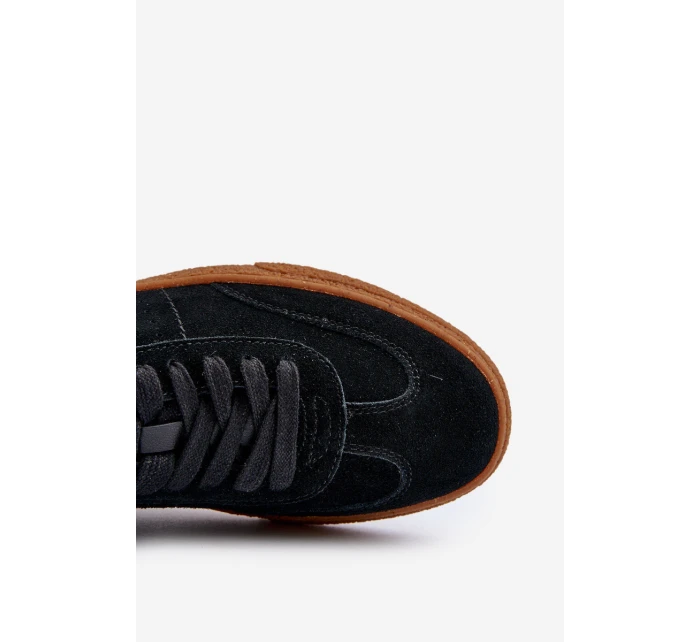 Nízké pánské tenisky z ekologické kůže Big Star NN174284 černé Nízké pánské tenisky z ekologické kůže Big Star NN174284 černé