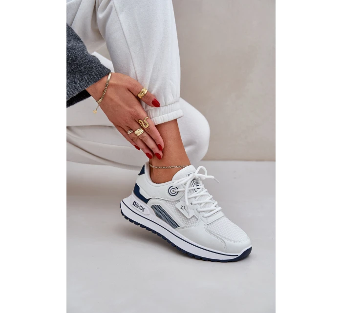 Sportovní Boty Tenisky Dámské Big Star NN274A103 HI-POLY SYSTEM Bílá-Námořnická Sportovní Boty Tenisky Dámské Big Star NN274A103 HI-POLY SYSTEM Bílá-Námořnická