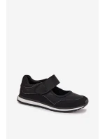 Sportovní dámské polobotky na suchý zip Černé model 22026554 - EVENTO