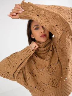 Dámský svetr EM SW 1037 01 24X velbloudí