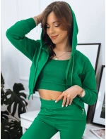 Dámská mikina MY LOVE zelená FashionStreet BY1197