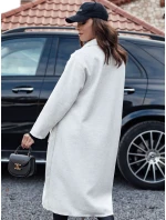 Dámský oversize dlouhý kabát AVELINNI ve tvaru rybí kosti béžový FashionStreet NY0700