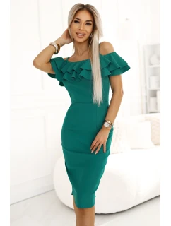 Přiléhavé midi šaty ve stylu model 21154527 - numoco