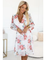 šifonové šaty s dlouhým rukávem model 21229557 - numoco