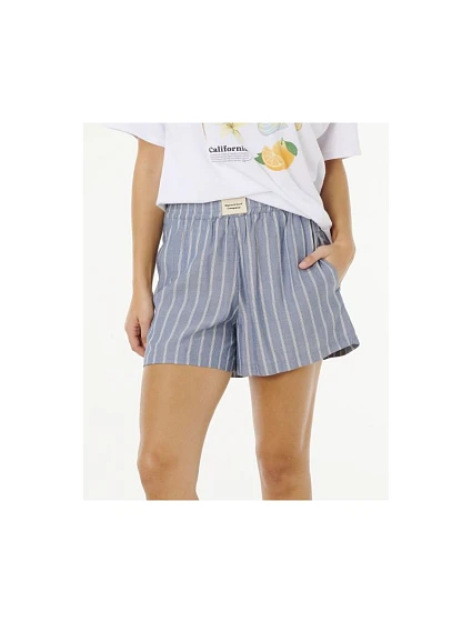 Dámské šortky RIP CURL Beach Days Pinstripe Short, modré Dámské šortky RIP CURL Beach Days Pinstripe Short, modré