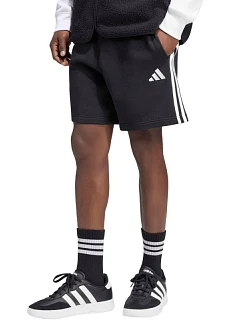 Pánské šortky adidas Essentials 3-Stripes French Terry, černé, KY6545