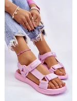 Dámské sandály Big Star model 21609167 Růžové - Big Star Shoes Dámské sandály Big Star model 21609167 Růžové - Big Star Shoes