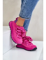 Semišové Dámské Tenisky S  Fuchsie model 21671675 - Artiker