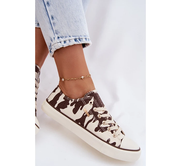 Dámské nízké tenisky Big Star model 22100966 s výšivkou - Big Star Shoes