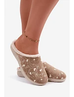 Dámské domácí pantofle s vzorem model 22368051 olivové - Inblu