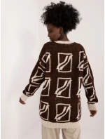 Jumper BA SW 0277.02 tmavě hnědý Jumper BA SW 0277.02 tmavě hnědý