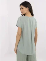 Halenka D73761M11171B pistáciová Halenka D73761M11171B pistáciová