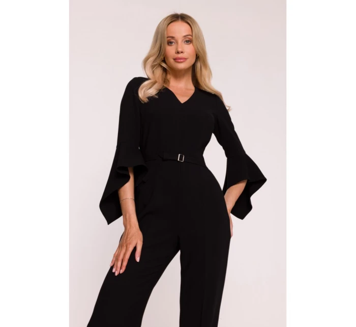 Kombinéza s rukávy černá model 21319123 - STYLOVE