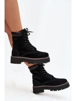 Dámské semišové workery Big Star – černé Dámské semišové workery Big Star – černé