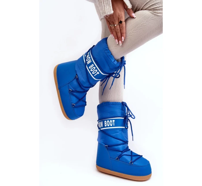 Dámské vysoké boty do sněhu modré - Venila