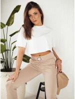 Dámské tepláky DAVE beige FashionStreet UY1813