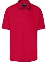 JN Popelínová business košile s krátkým rukávem 02.0 red model 22487659 - Daiber JN Popelínová business košile s krátkým rukávem 02.0 red model 22487659 - Daiber