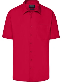 Daiber JN 644 Popelínová business košile s krátkým rukávem 02.0644 red