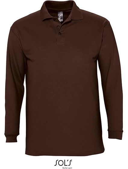 SOL'S Winter II Piqué polo s dlouhým rukávem 25.1353 chocolate SOL'S Winter II Piqué polo s dlouhým rukávem 25.1353 chocolate